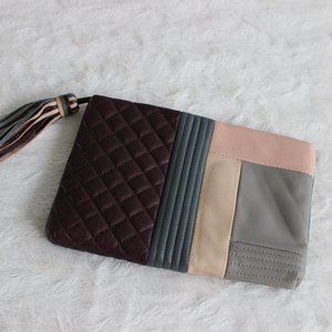 EUC: Leather ColorBlock Clutch. FINAL PRICE DROP